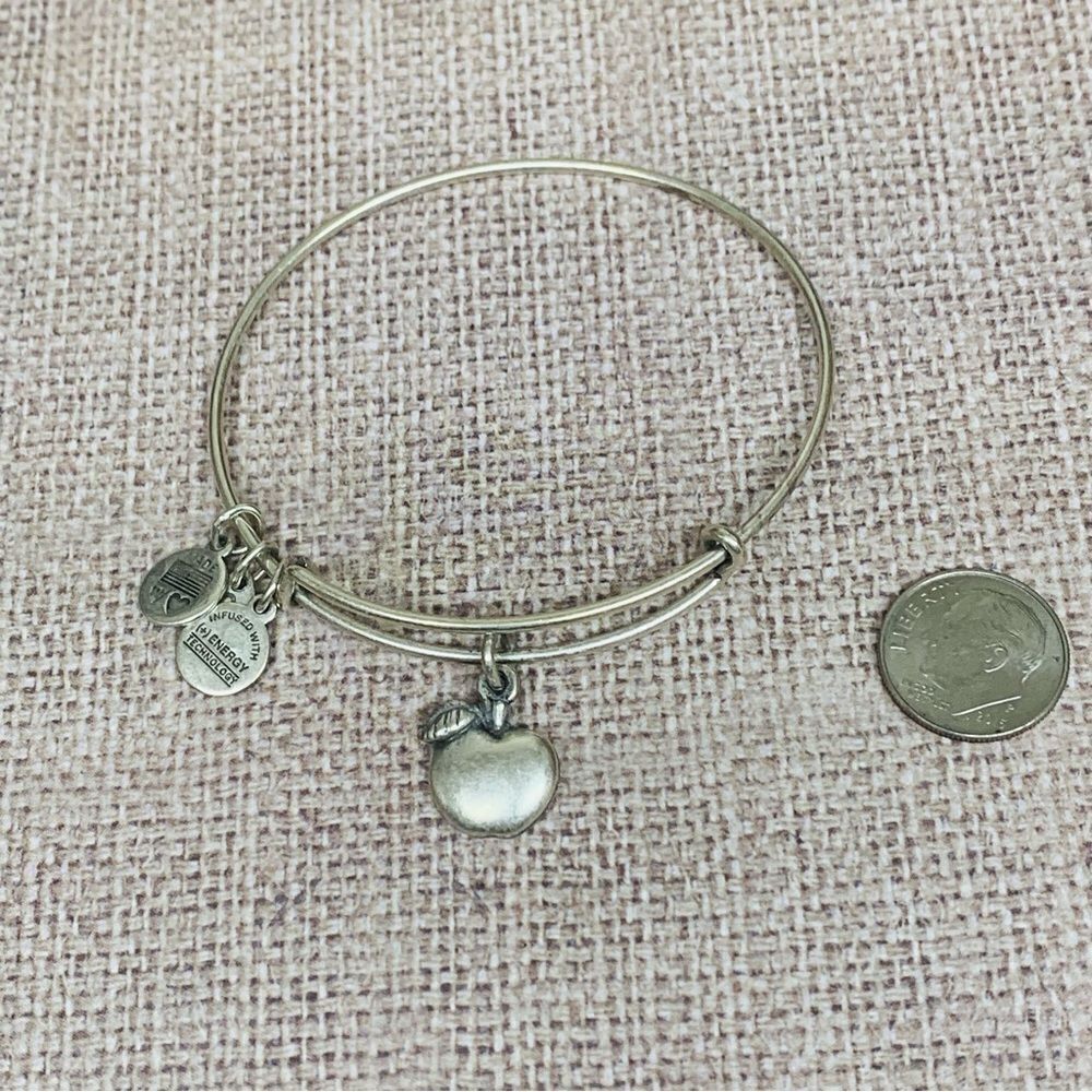 Alex and Ani Silver Apple Bracelet‎